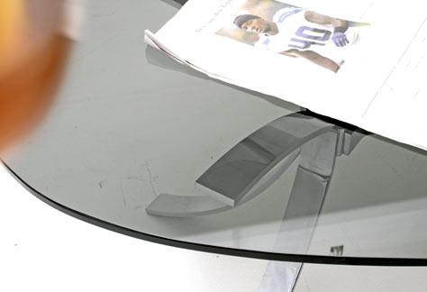 Ovaler Glas-Loungetisch - 2