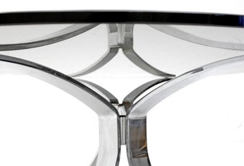 Ovaler Glas-Loungetisch - 3