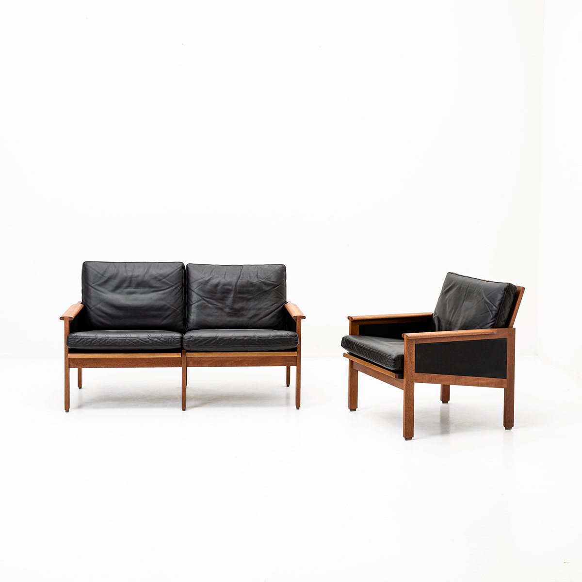 2er Sofa und Sessel, Denmark, 60s