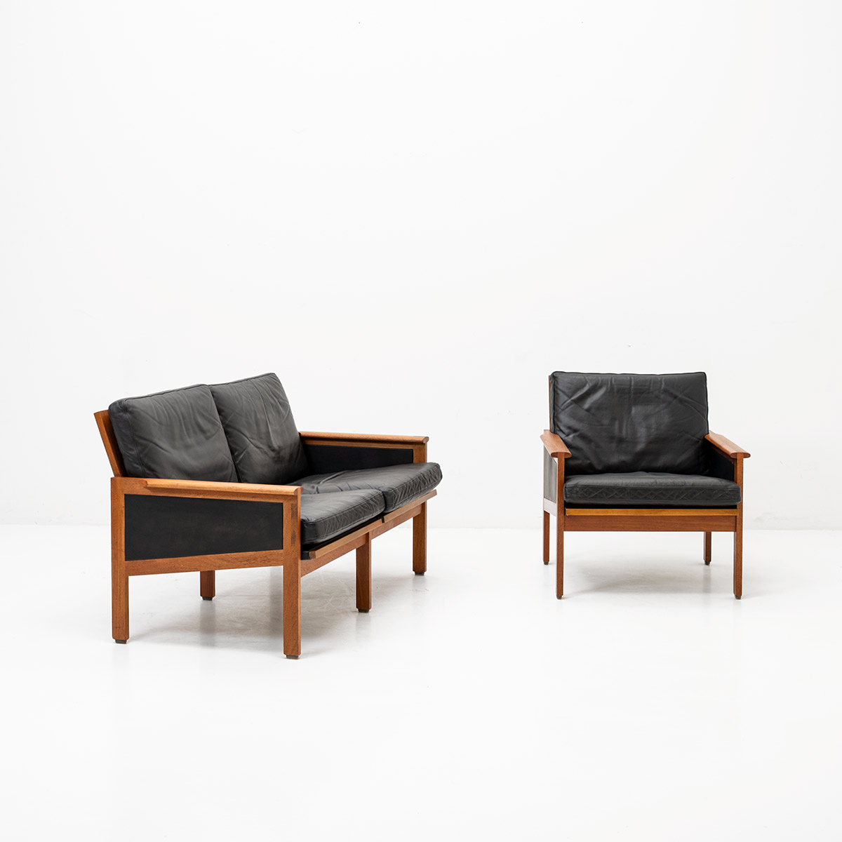 2er Sofa und Sessel, Denmark, 60s - 1