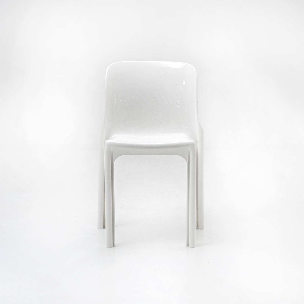 4-er Set Selene Chair, Vico Magistretti - 3