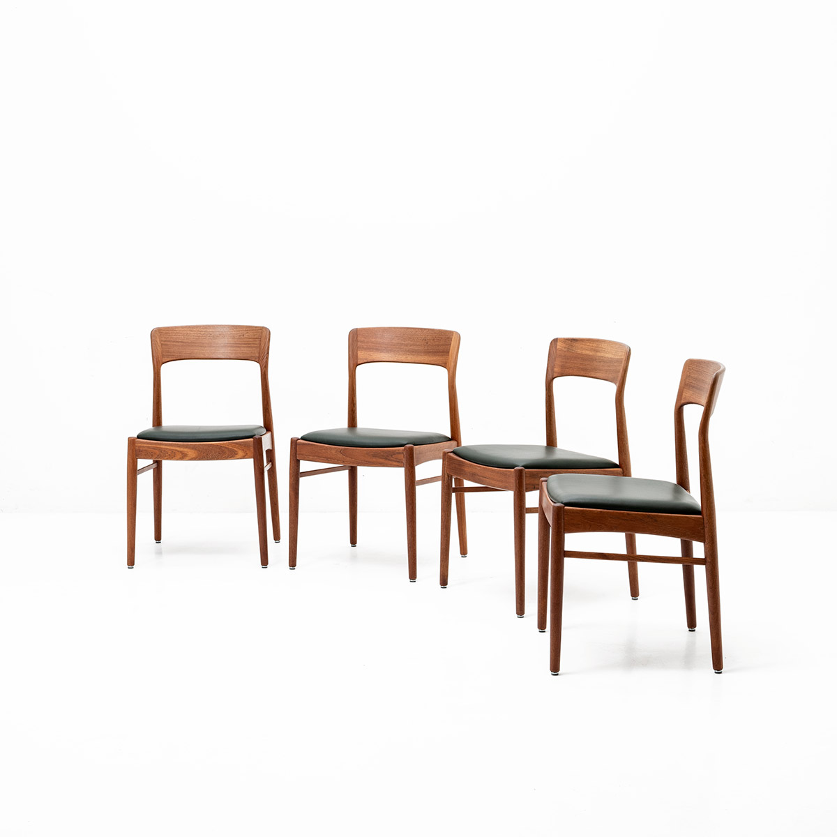 4er Set Dänische Esszimmerstühle