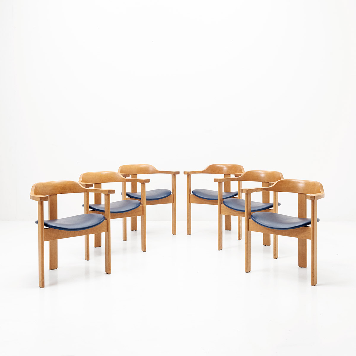 5er Set, Haussmann 64 Sessel, vintage