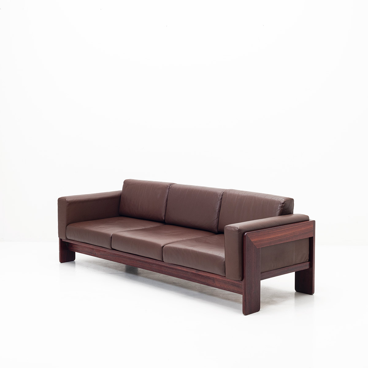 Bastiano 3er Ledersofa, Design T. Scarpa