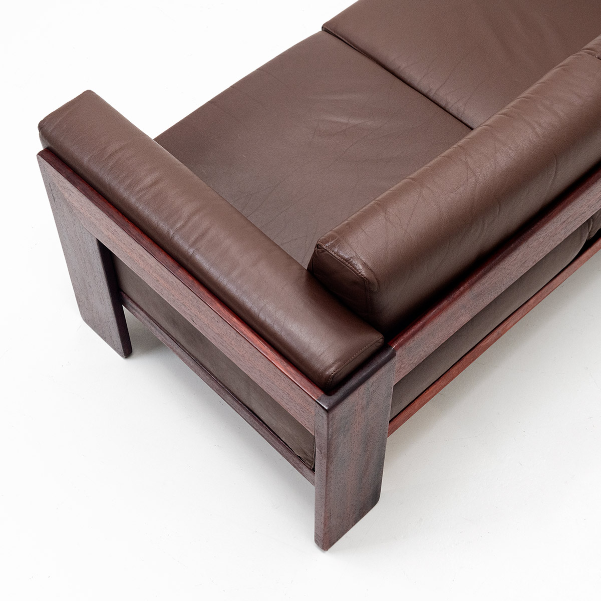 Bastiano 3er Ledersofa, Design T. Scarpa - 3