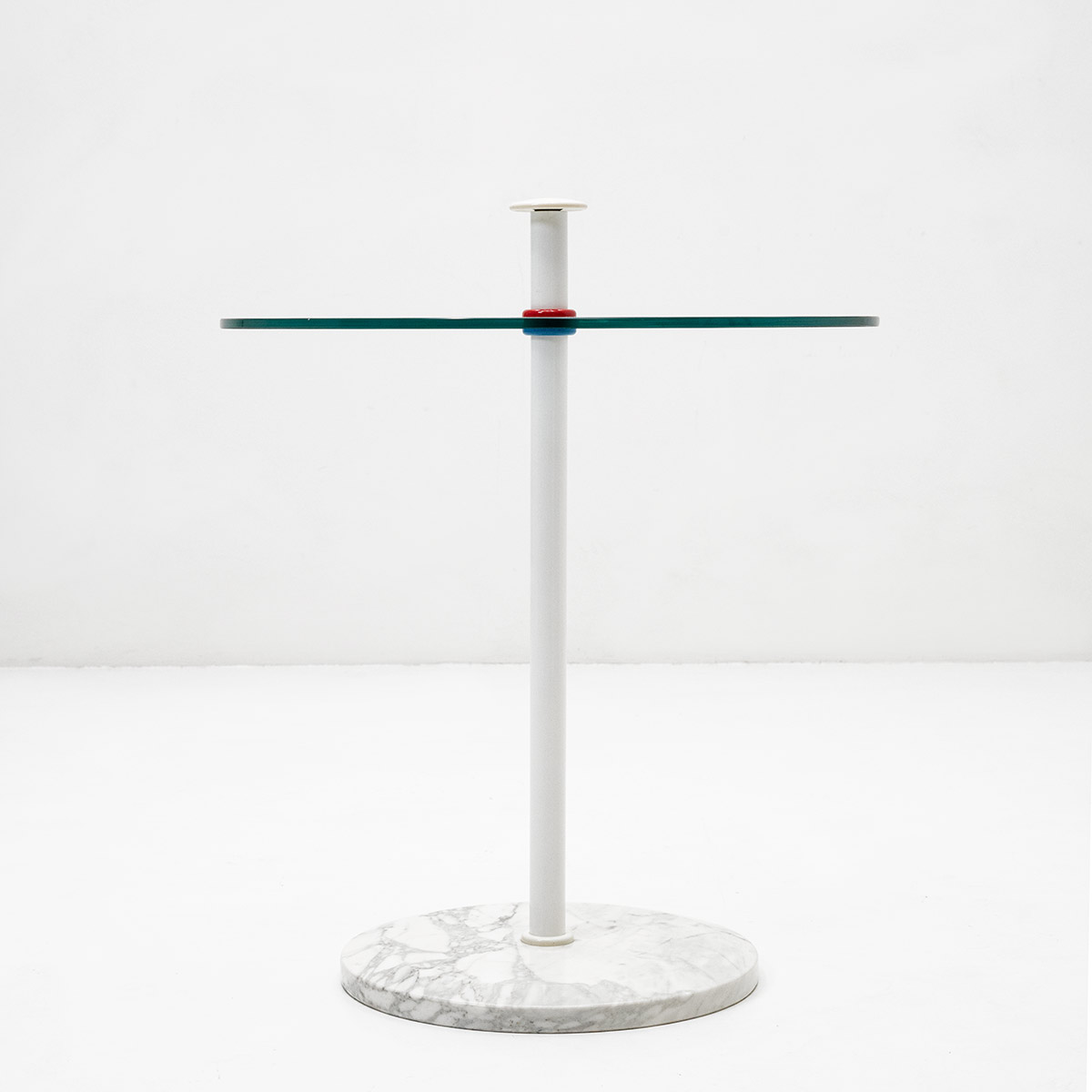 Beistelltisch Glas/Marmor 1980er Jahre - 2