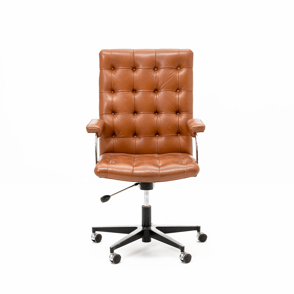Bürostuhl, Haussmann, Leder Cognac, de Sede, Haussmann, Trix & Robert, Bürostuhl, Stuhl + Hocker