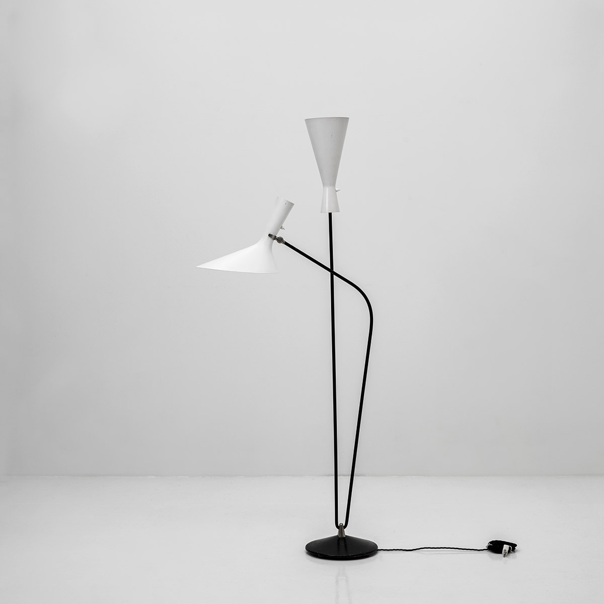 Carl Moor Stehleuchte BAG Turgi, 1950er Jahre, BAG Turgi, Carl Moor, Stehleuchten, Lampen