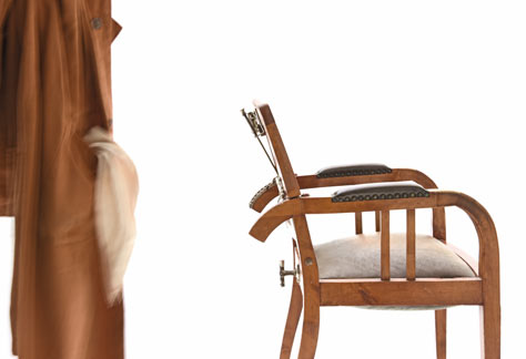Coiffeur Sessel, Stühle, Antik - 3