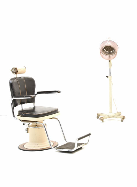 Coiffeur Sessel, Stühle, Antik - 0