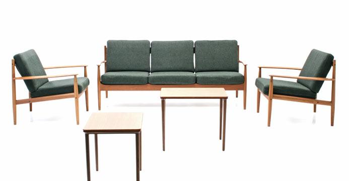 Dänisches Sofa und Sessel