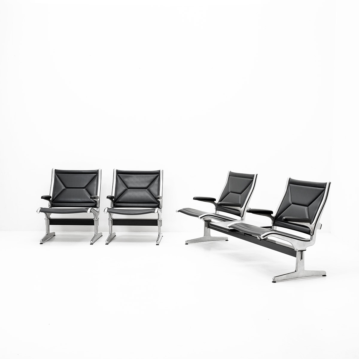 Eames Tandem Sling Flughafenbank, 2 Stück - 9