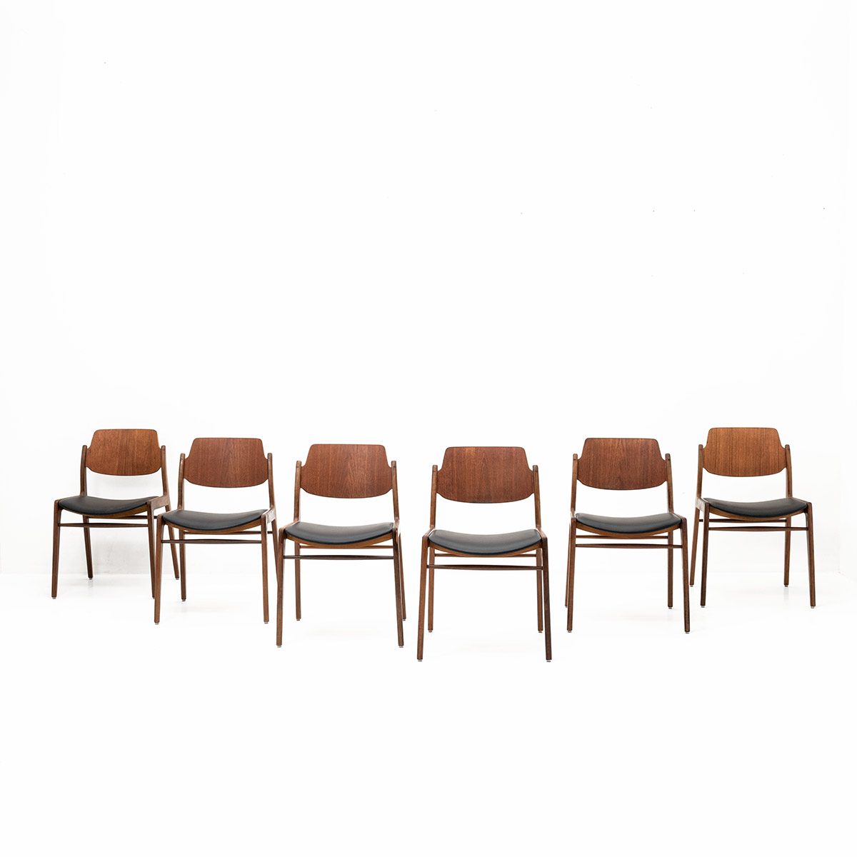 Elegantes Stuhlset von Wilkhahn, Teak, Mid-Century, Wilkhahn, Werksentwurf, Holzstühle, Stühle + Hocker, Stühle, Stühle + Hocker