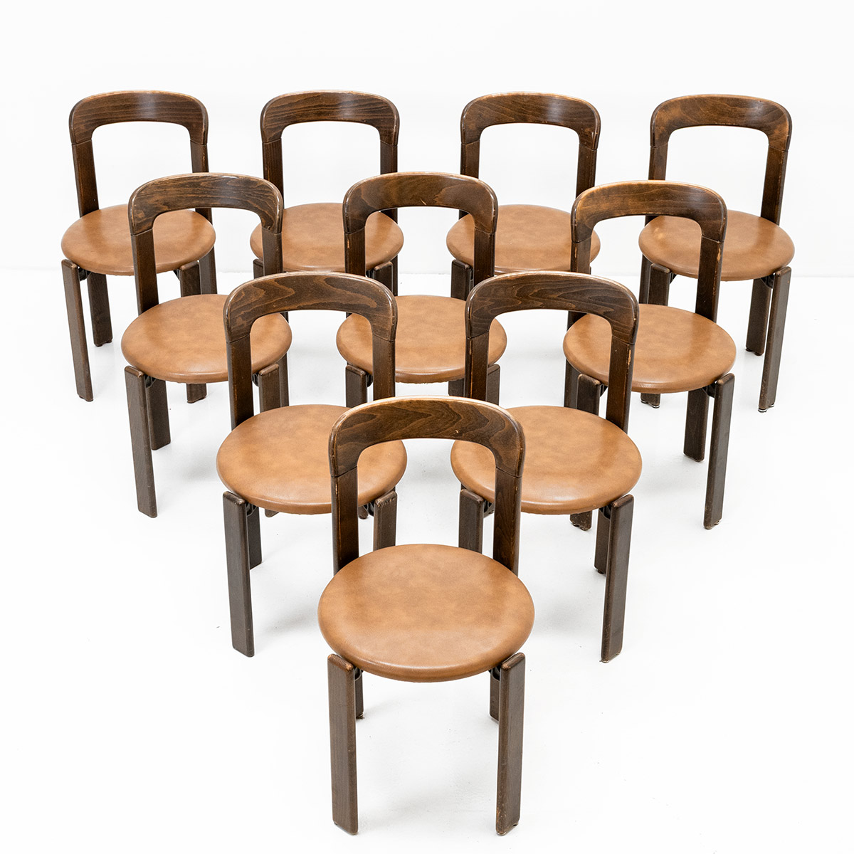Esszimmerstühle Rey mit Sitzpolster, vintage - 5