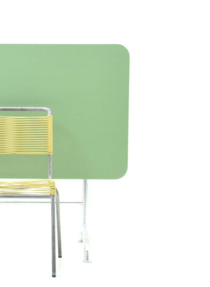 Gartentisch, 120cm, Blassgrün - 1