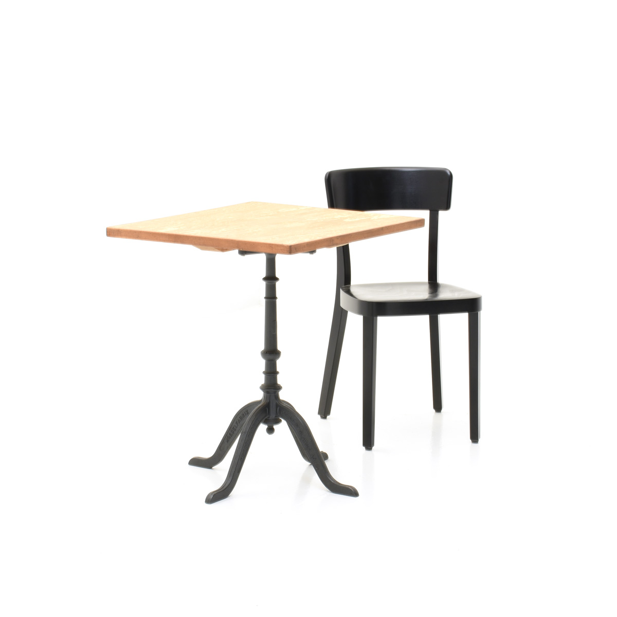 Kleine Linoleum Bistrotische