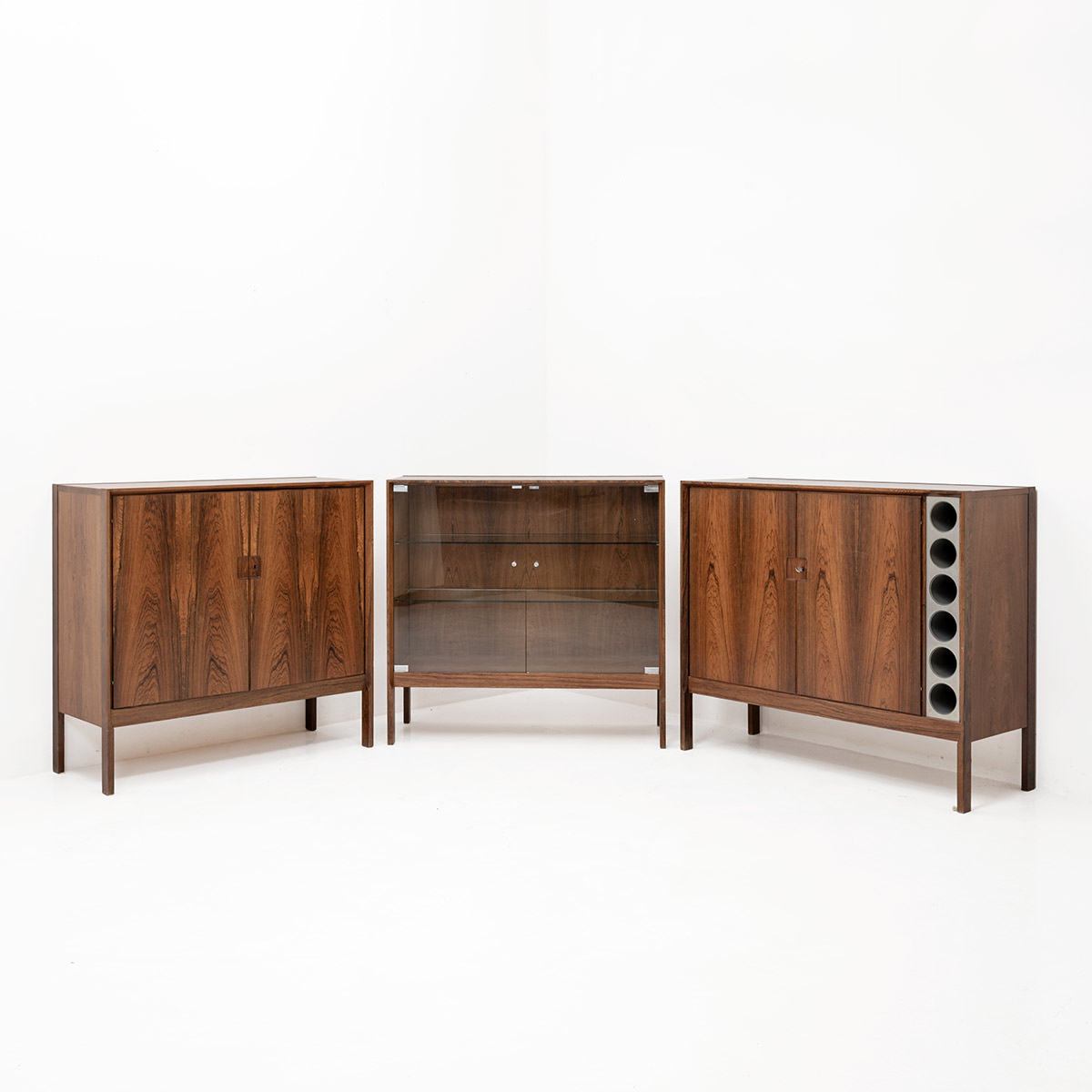Kommoden Trio von Swiss Form, 1960er Jahre, Swiss Form, Werksentwurf, Sideboard, Sideboard + Kommode