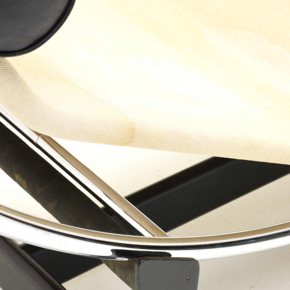 Liege Corbusier Leinenstoff / Leder - 4