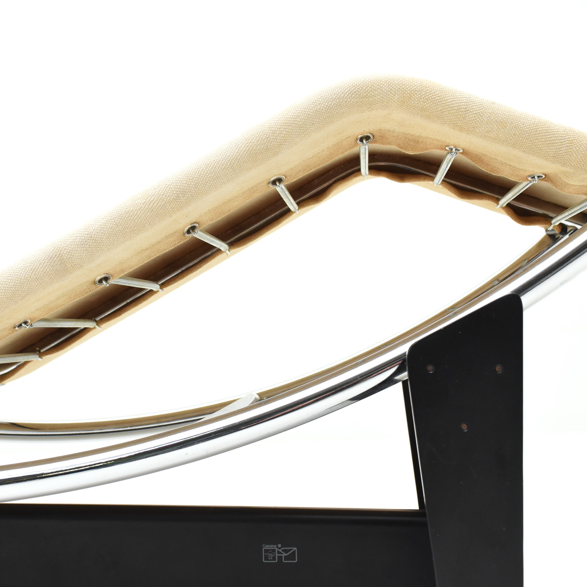 Liege Corbusier Leinenstoff / Leder - 0