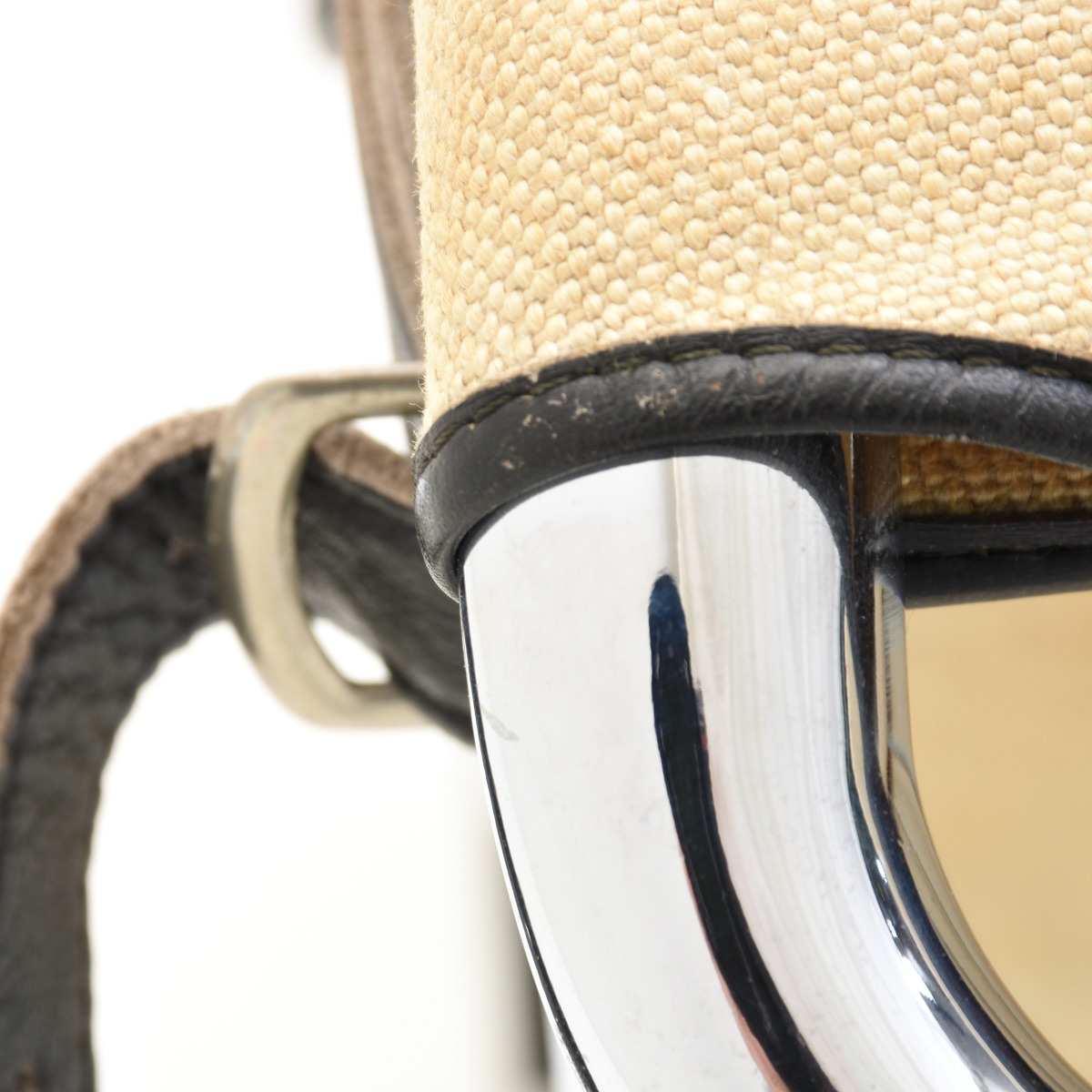 Liege Corbusier Leinenstoff / Leder - 1