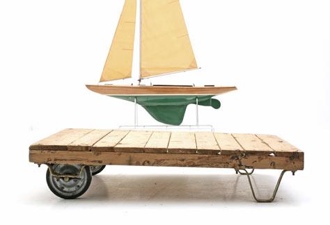 Loungetisch, Industrie, Holz - 0