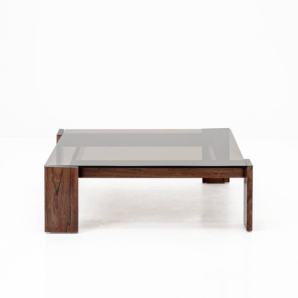 Loungetisch Palisander, Rauchglas, vintage, Lounge-Tisch, Tisch