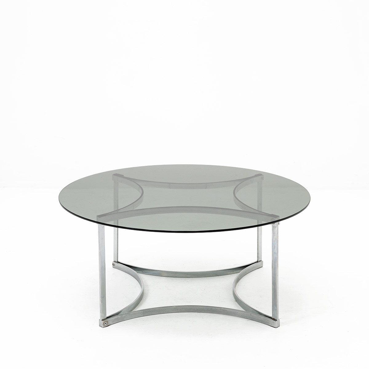 Loungetisch, Rauchglas, 1970er Jahre, Beistelltisch + Loungetisch, Tisch