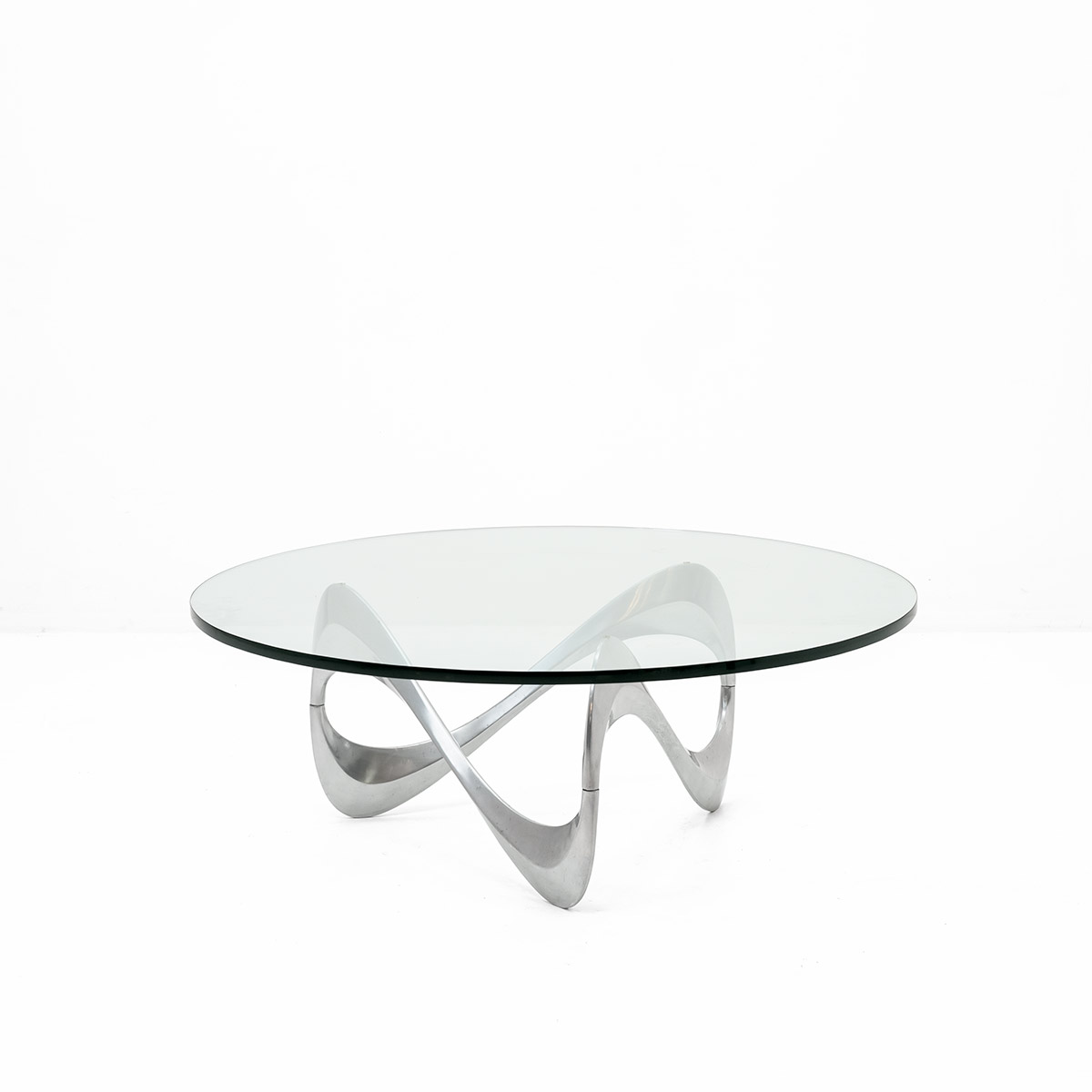 Loungetisch Snake, Hesterberg, 1960er Jahre, Ronald Schmitt, Hesterberg, Knut, Beistelltisch + Loungetisch, Tisch