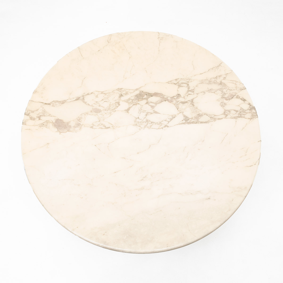 Marmortisch, Vintage, rund, Design Mangiarotti - 3