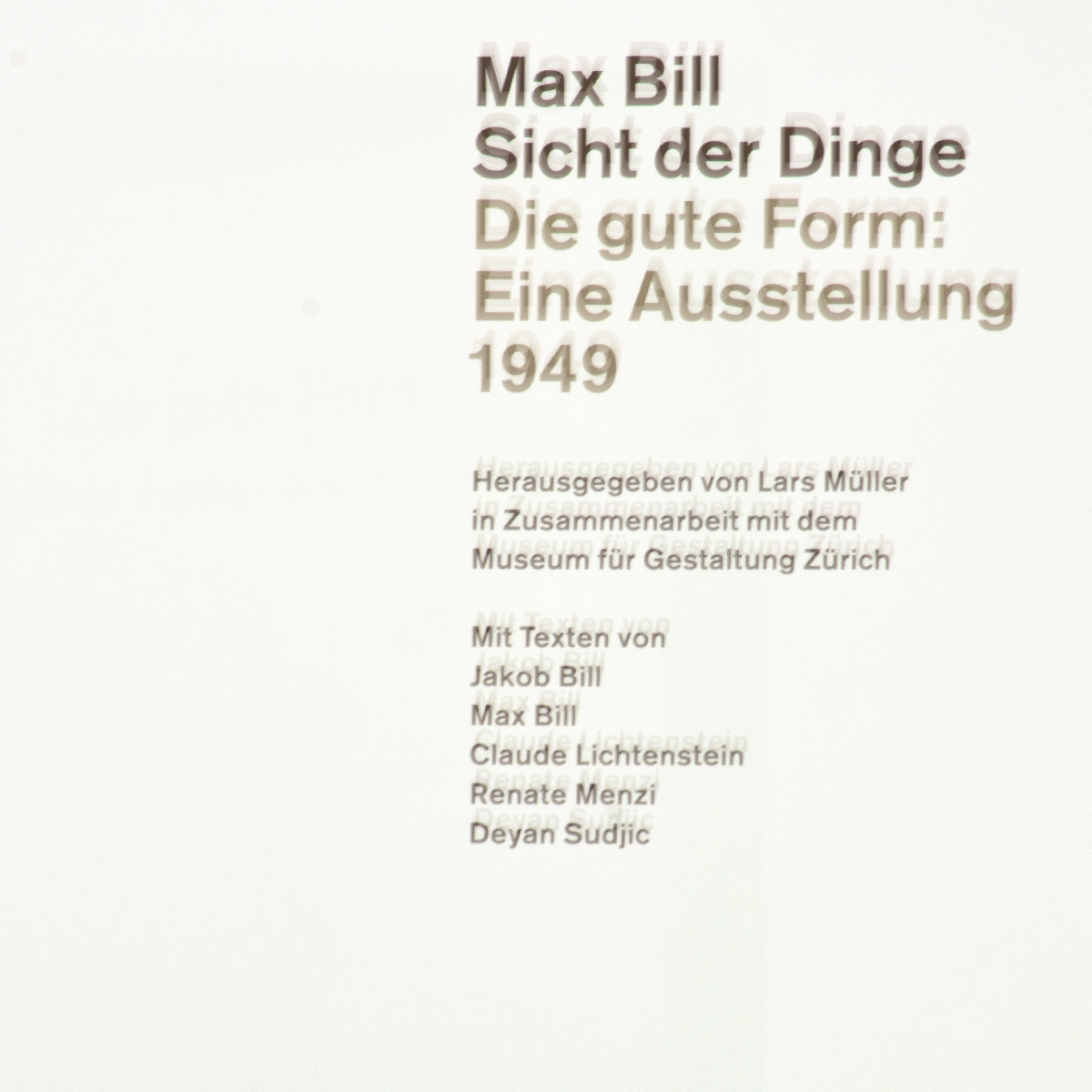 Max Bill–Sicht der Dinge - 3
