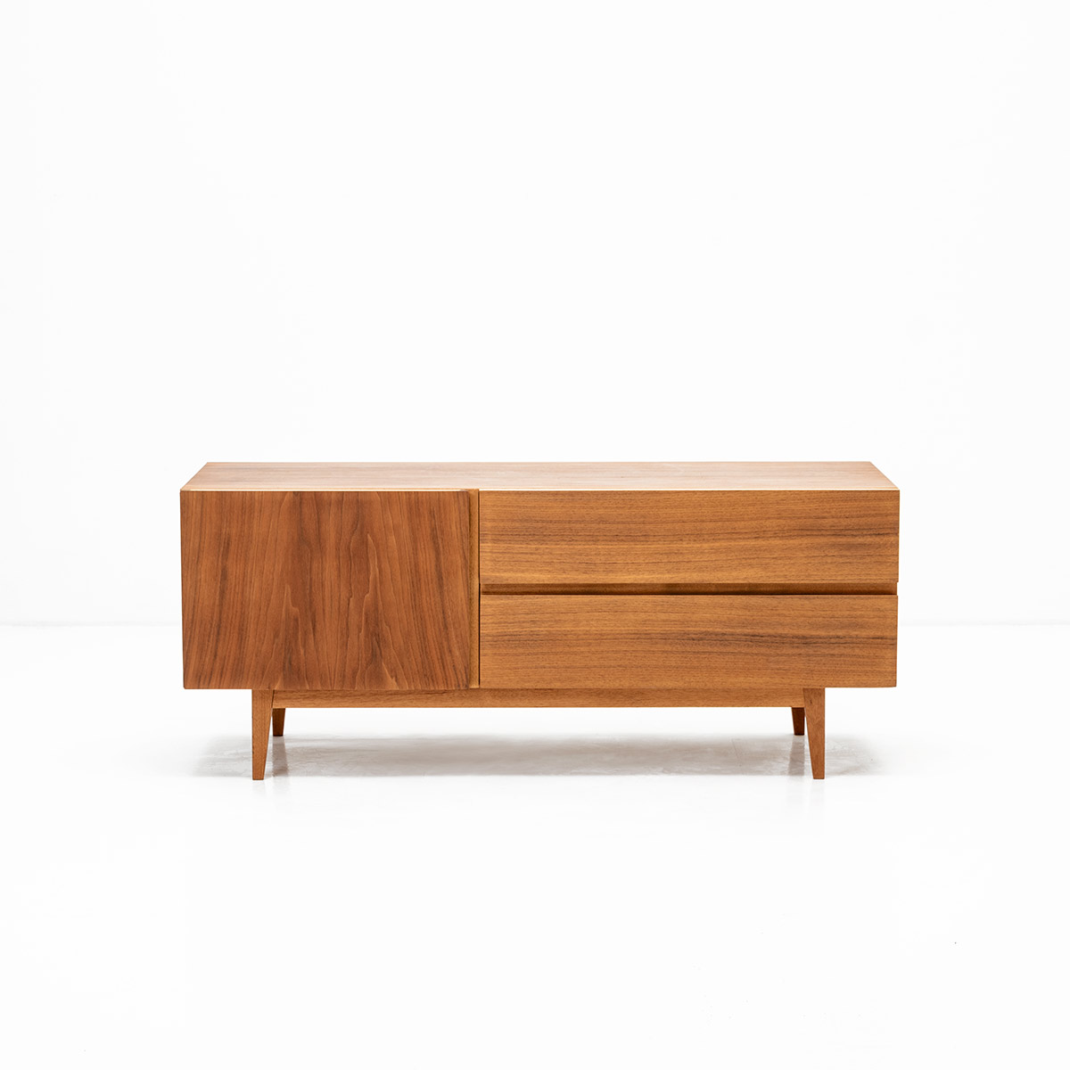 Nussbaum-Kommode, Vintage, Div.Schränke, Schrank/Sideboard