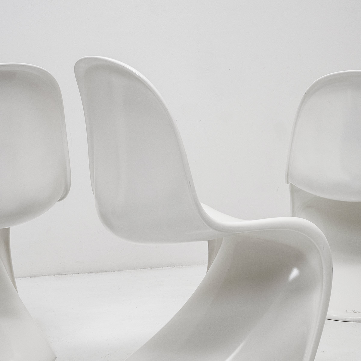 Panton Chairs, Weiss - 3