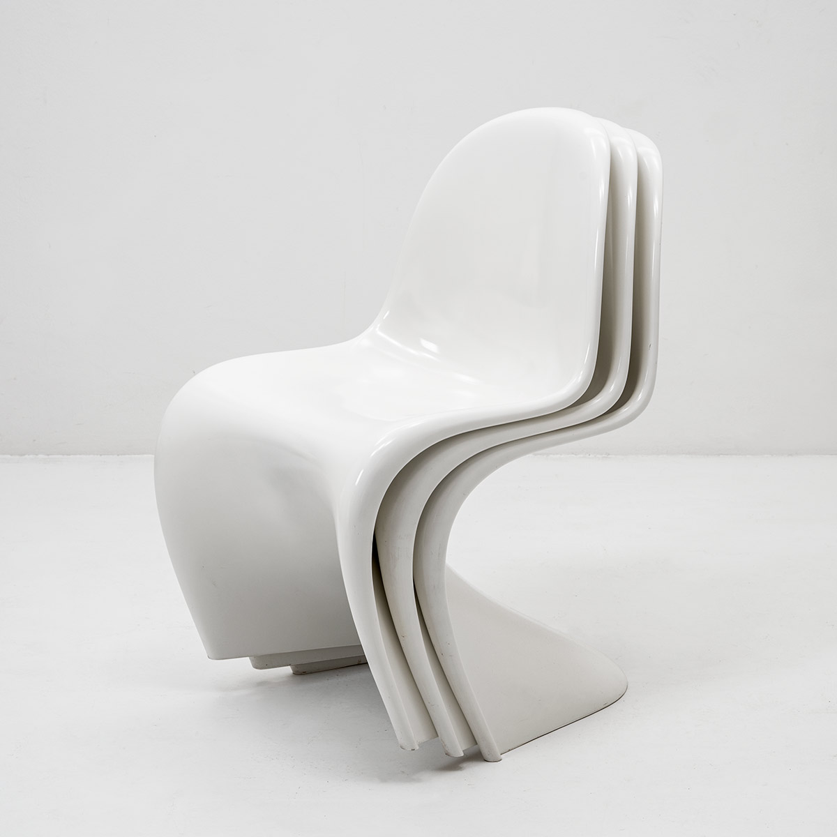 Panton Chairs, Weiss