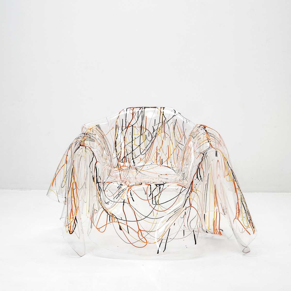 `Pollock` Sessel, Transparenter Acrylglas Objekt, Diverse Sessel, Sessel