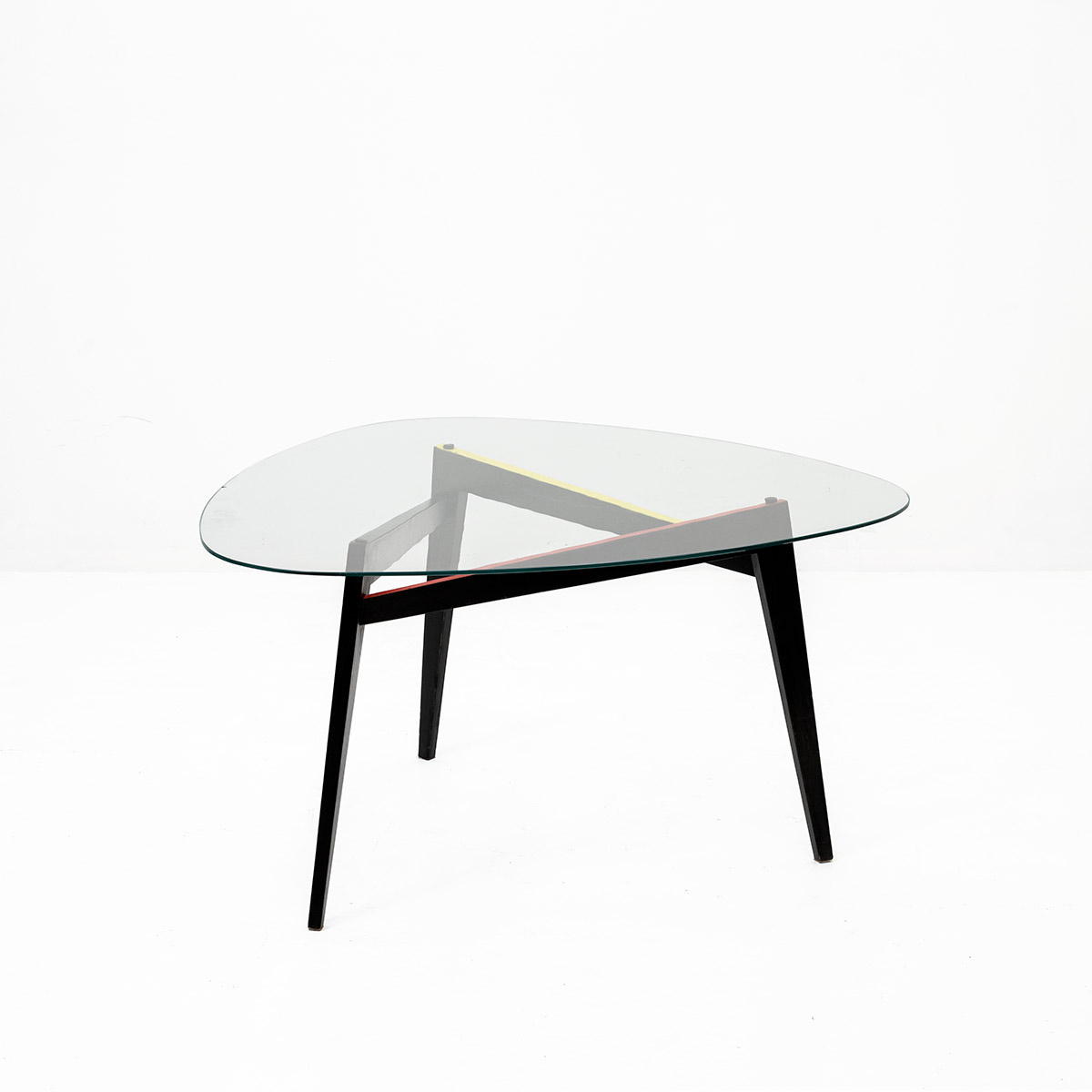 Postmoderner Glas-Loungetisch, 1980er Jahre, Lounge-Tisch, Tisch