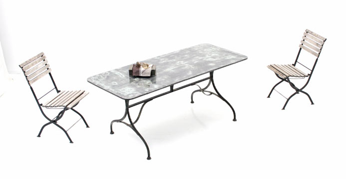 Schmiedeisen Gartentisch