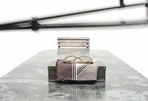 Schmiedeisen Gartentisch - 2