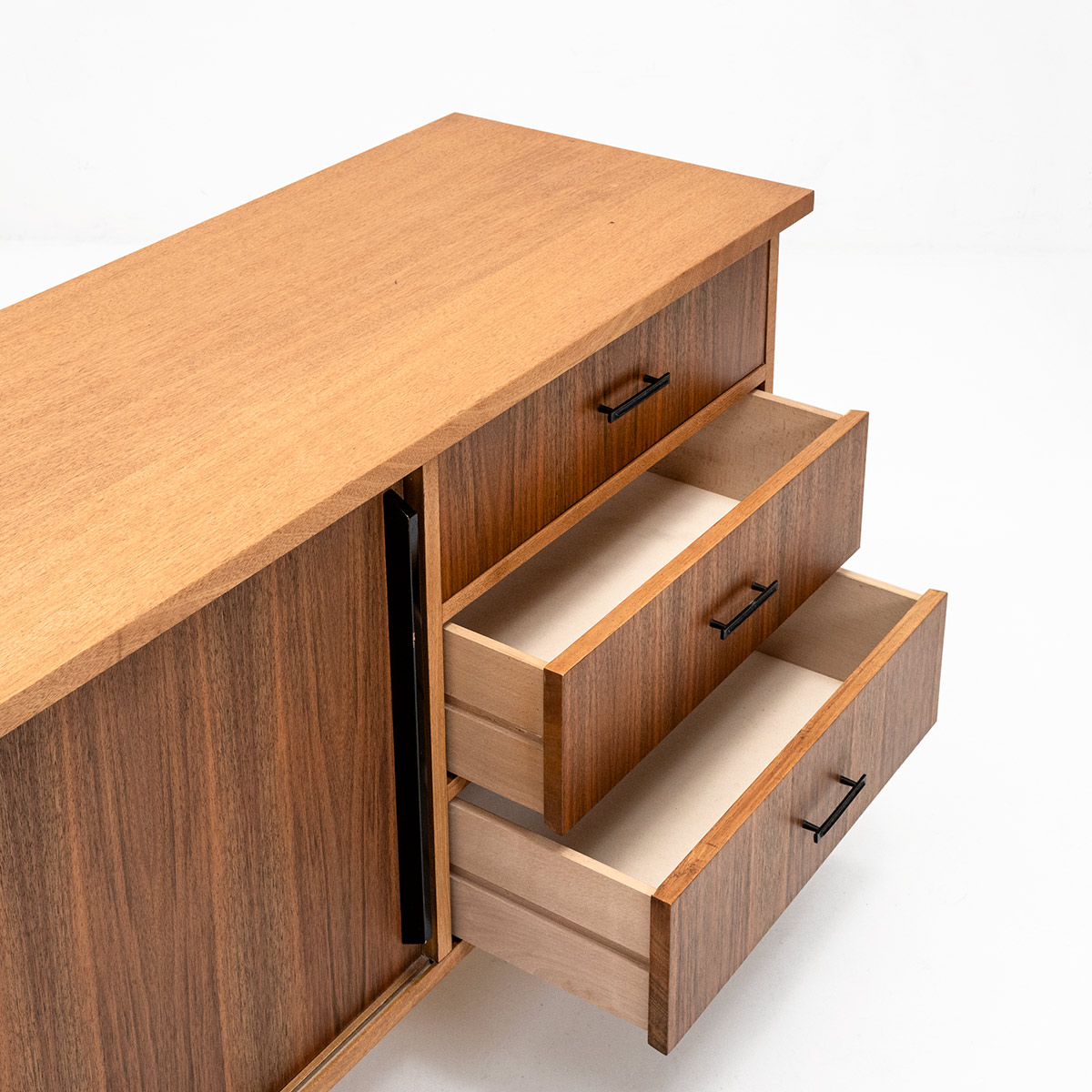 Sideboard mit 2 Schiebetüren und 3 Schubladen Vintage - 1