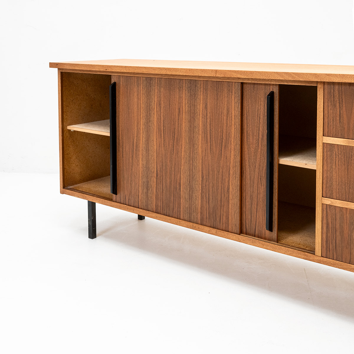 Sideboard mit 2 Schiebetüren und 3 Schubladen Vintage - 0