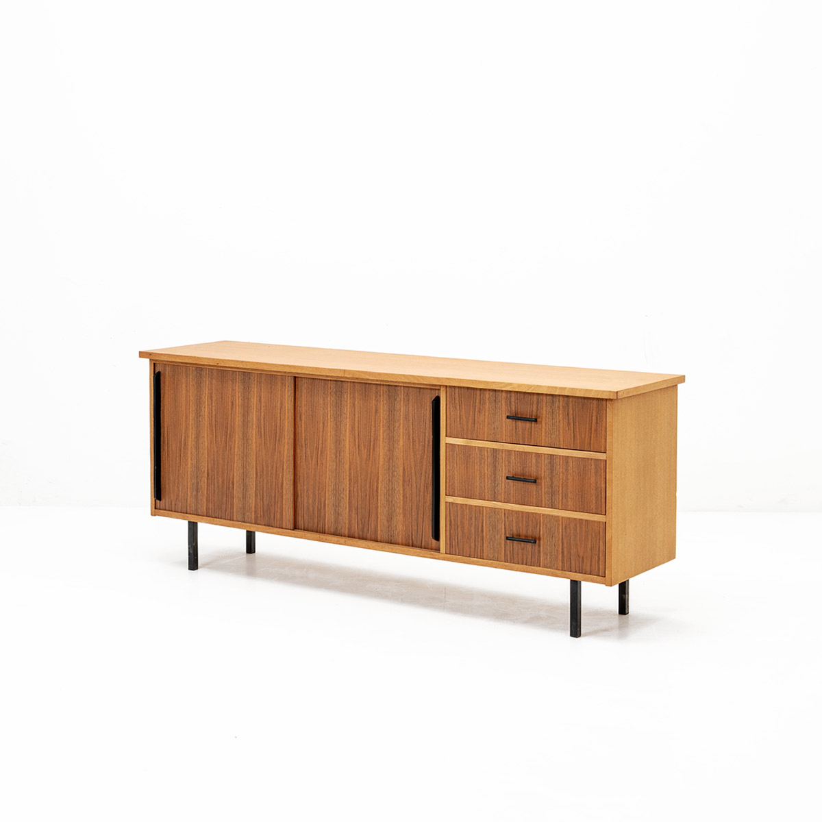 Sideboard mit 2 Schiebetüren und 3 Schubladen Vintage - 3