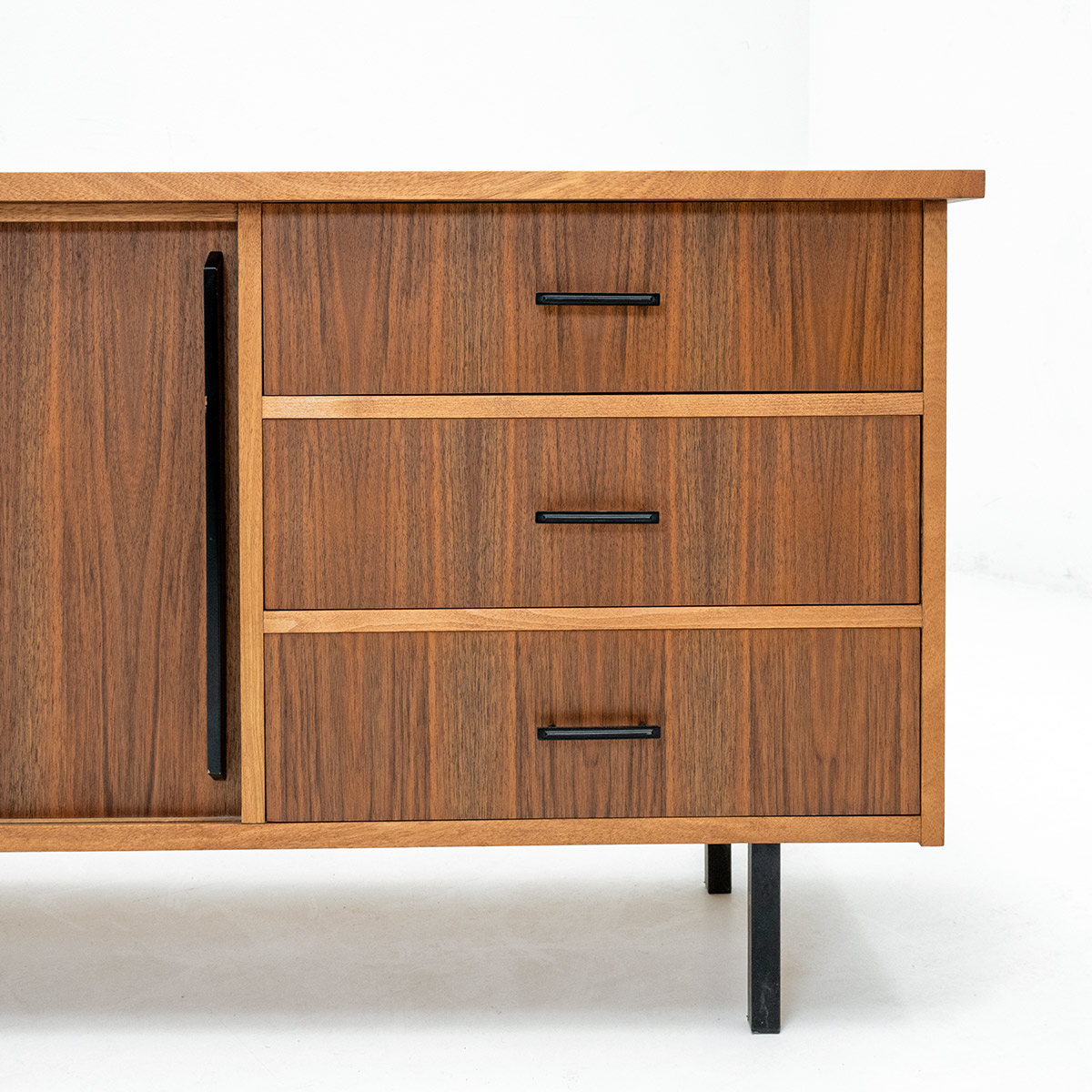 Sideboard mit 2 Schiebetüren und 3 Schubladen Vintage - 2