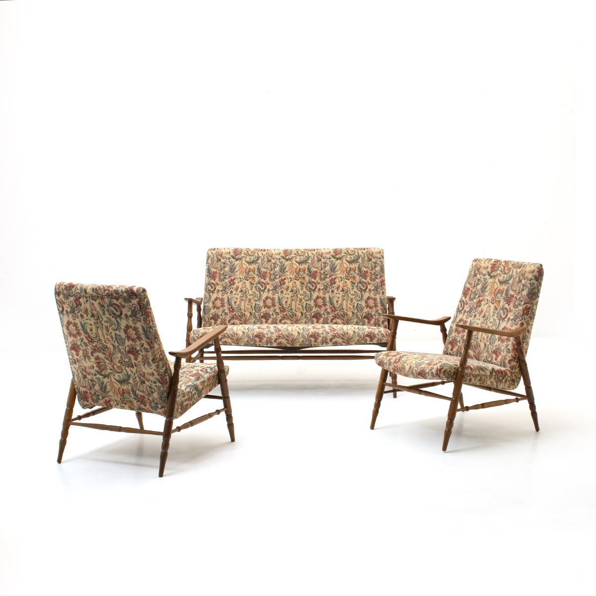 Sofa und zwei Sessel, 1950