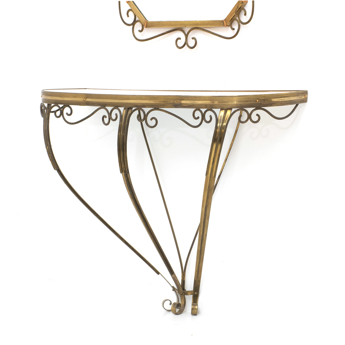 Spiegel mit Konsole, 50s - 1