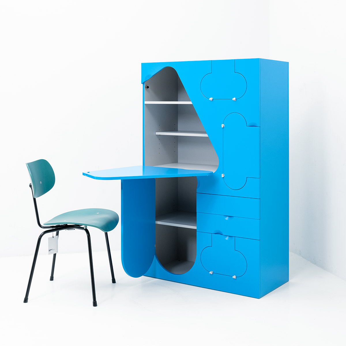 Squadra Schrank Hellblau, Design Klaus Vogt, 1964 - 2