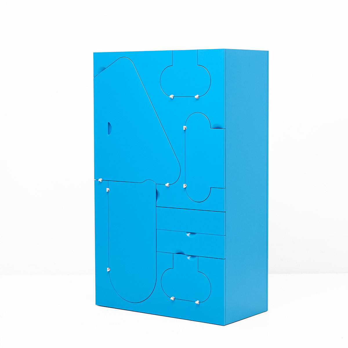Squadra Schrank Hellblau, Design Klaus Vogt, 1964 - 1