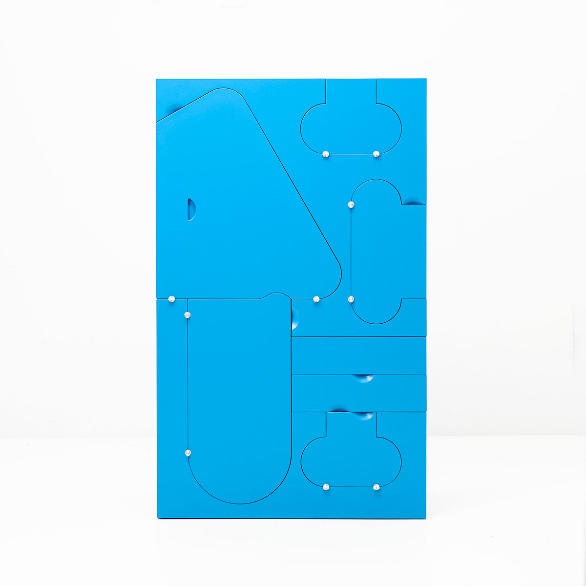 Squadra Schrank Hellblau, Design Klaus Vogt, 1964