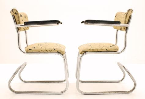 Stahlrohr Stühle, 2er Set - 3