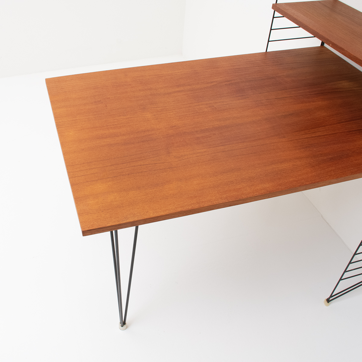 STRING-Regal mit Tischeinsatz, 60s - 3