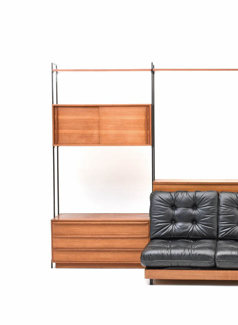 Teak Regal mit Daybed - 2