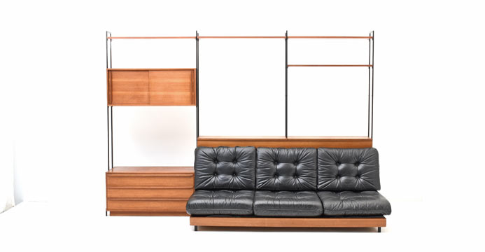 Teak Regal mit Daybed